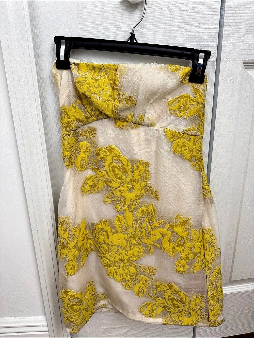 Free People Floral Mini dress in Yellow & Cream Like New